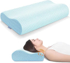 Anvo Memory Foam Pillow, Neck Contour Cervical Orthopedic Bed Pillow by AnvoHome