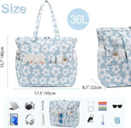Beach Pool Bags Tote for Women Ladies Large Gym Tote Carry On Bag - Image 4