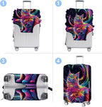 Cat Luggage Cover Washable Suitcase Protector Anti-Scratch, Stretchable Fit - Image 4