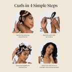 Kitsch Satin Heatless Hair Curlers – No Heat Hair Curlers to Sleep In for Overnight Curls – Soft Heatless Curling Rods for Women with Short & Long Hair - Alternative to Heat Styling – 6 pcs, Rosewood