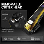DSP Professional Barber Clipper Cordless, Hair Clipper for Men, Powerful Clipper, BLDC Motor & DLC Coated Detachable Blade with Charging Base
