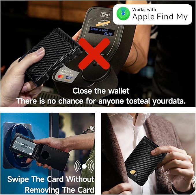 Zeeker Mens Air Wallet, with Smart Tracker, RFID Blocking Credit Card Clip - Image 7