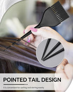 3 Pack Hair Color Brush Set - Professional Hair Dye Brush for Stylist, for Highlighting, Tint and Coloring Sections - Women Men Salon Use Home DIY Dyeing