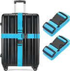 BILIONE Luggage Straps, TSA Approved Add a Bag Premium Accessory by BILIONE