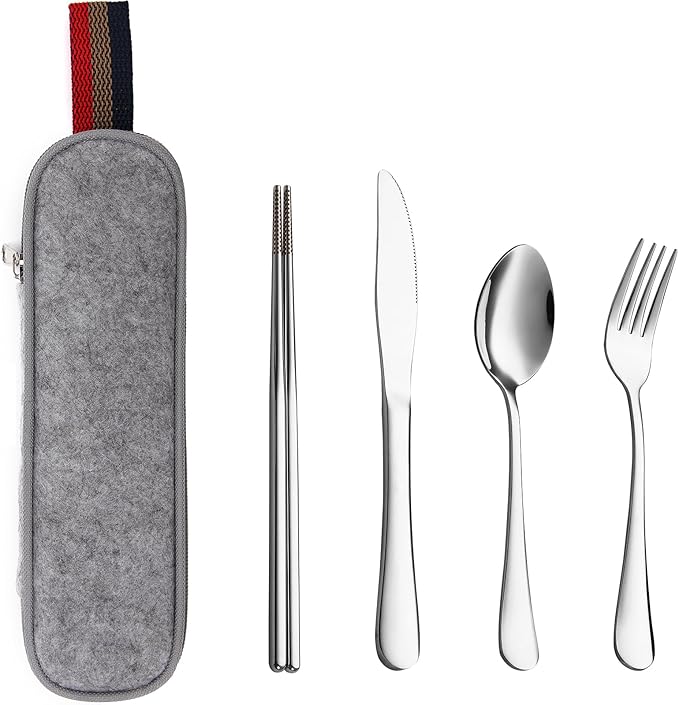 DEVICO Camping Utensils, Portable Travel Utensils - Image 9