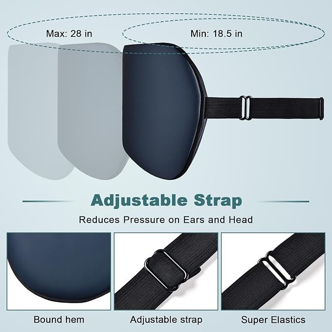 Sleep Mask, Real Natural Pure Silk Eye Masks - Image 2