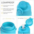 TakeToday Collapsible Water Bottles 20oz, Leak Proof, Foldable Silicone Travel - Image 7