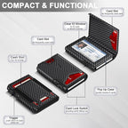 Wallet for Men Wallet with Slim Pop Up Card Holder 9-13 Cards, Bifold - Image 5