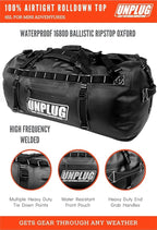 UNPLUG Ultimate Adventure Bag -1680D Heavy Duty Waterproof Travel Duffel Bags - Image 2