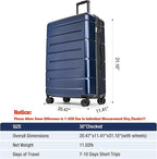 KYME Suitcases with Wheels Hardshell 30 Inch Luggage TSA Approved Large Checked - Image 7