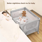 ANGELBLISS Baby Bassinet Bedside Crib, Pack and Play - Image 3