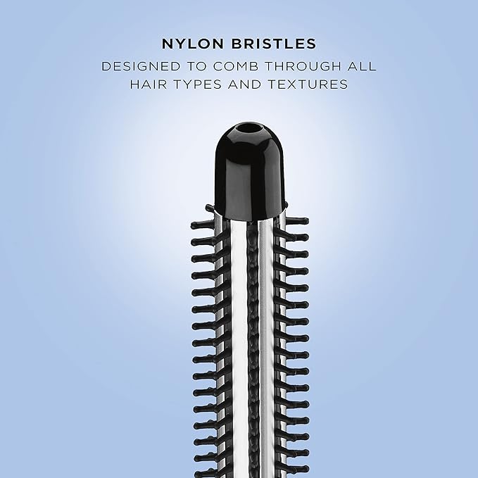 Conair Instant Heat Curling Iron Brush,3/4-Inch Barrel Curling Brush for Short Hair,30-Second Heat-Up with 25 Heat Settings for All Hair Types,Black,(Pack of 3)