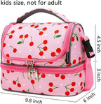FlowFly Kids Double Decker Cooler Insulated Lunch Bag Large Tote - Image 3