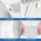 Shoe Washing Machine Bag 2PCS, Reusable Durable Invisible Zipper Laundry Bags - Image 7