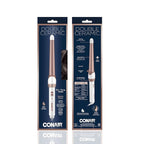 Conair Double Ceramic Tapered Curling Wand,Hair Wand Tapers 1¼ Inch to ¾ Inch to Produce Beachy Waves,30 Heat Settings,for All Hair Types and Textures,White,(Pack of 3)