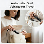 Mini Flat Iron 1/2 Inch with 5 Adjustable Temperatures, Tourmaline Ceramic Small Hair Straightener for Short Hair, Bangs, Beard, Pixie, Edge - Dual Voltage Travel Curling Iron, Auto-Off