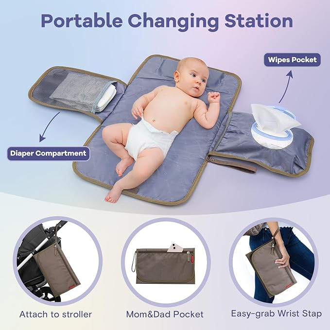 RUVALINO Diaper Bag Backpack, Large Capacity, Waterproof - Image 8