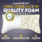 Royal Therapy 4-Pack Adjustable Queen Pillows, Shredded Memory Foam Pillows - Image 3