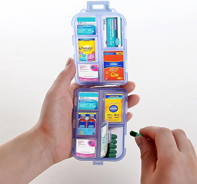 Small Pill Case Travel Pill Box Cute Pill Organizer - Image 3