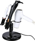 BYOOTIQUE 2 Packs Tabletop Blow Dryer & Hair Iron Holder - Salon Appliance Stand w/ 3 Outlets
