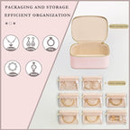 Jewelry Box Organizer for Women, Small Travel Jewelry Case, Mini Travel Jewelry - Image 3