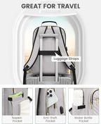 LOVEVOOK Laptop Backpack Purse for Women, Work Travel Computer Bags, College - Image 4