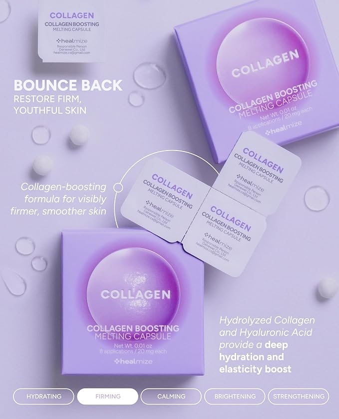 Collagen Boosting Melting Snowball Capsule (30ea) – 660,000ppm Hyaluronic Acid & 261,905ppm Hydrolyzed Collagen – Firm, Smooth, and Hydrated Skin – Freeze-Dried Capsule for Elasticity & Glow