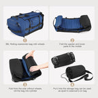 Rolling Duffle Bag with Wheels, 86L 30”Folding Duffle Backpack with 2 Wheels - Image 3
