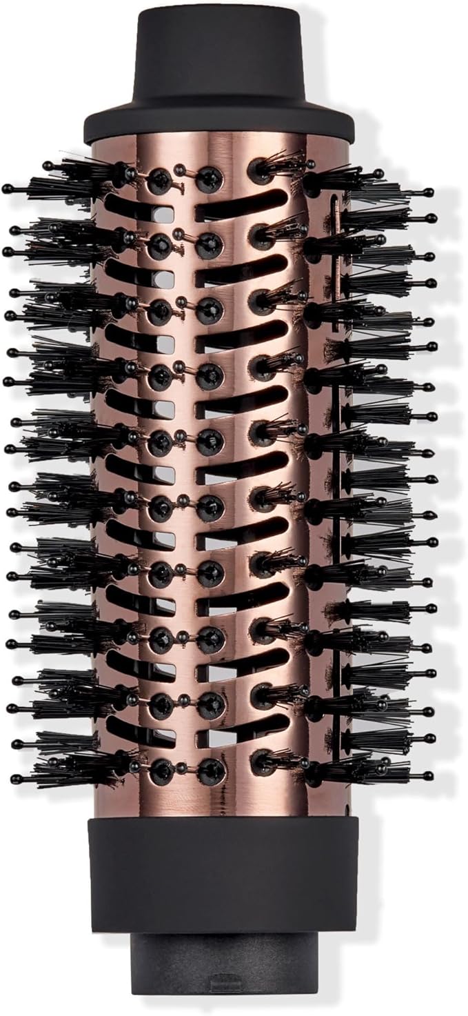 L'ANGE HAIR Multi-Volume Dryer Brush Attachment | Titanium Blow Dryer Brush Barrel for Volumizing & Styling | Tool Sold Separately | Attachment - Black - Round 43mm