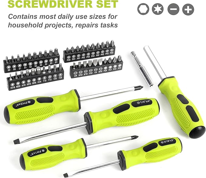 FASTPRO 225-Piece Household Tool Set, SAE & Metric Mechanics Hand Tool Set - Image 9