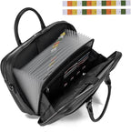 Accordian File Organizer with Handle, 15.6 in Laptop Bag Portable Document - Image 5
