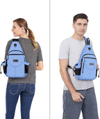 MOSISO Sling Backpack, Canvas Crossbody Hiking Daypack Bag - Image 5