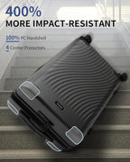 ECOHUB Hardside Expandable Carry On Luggage, Lightweight Small Hardshell Travel - Image 2