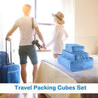 Reginary 6 Set Travel Packing Cubes Luggage Organizer Set Lightweight Suitcase - Image 5