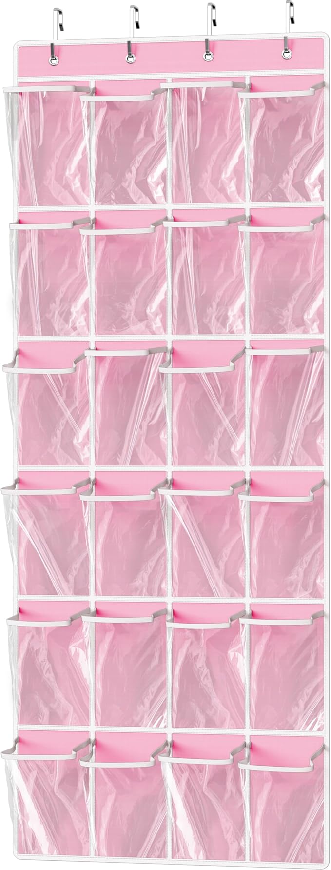 Simple Houseware 24 Pockets Large Clear Pockets Over The Door Hanging Shoe by SimpleHouseware