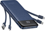 charmast Portable Charger with Built in Cables, Power Bank with Cords Wires by Charmast