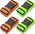 BILIONE 4 Pack Luggage Straps 79" Long Belts Keep Suitcase Secure While by BILIONE