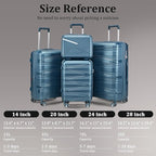 4-Piece Expandable Hardshell Luggage Set - Image 3