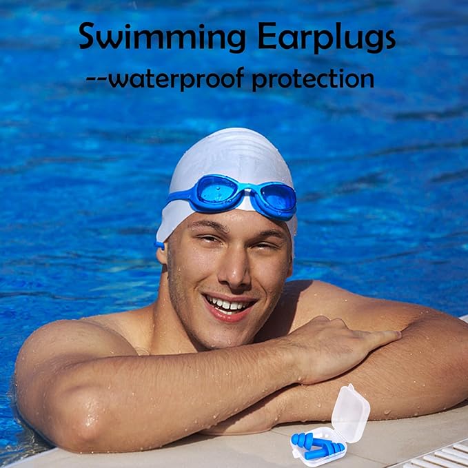 20 Pairs Ear Plugs for Sleeping Noise Cancelling, Reusable Silicone Sound - Image 5