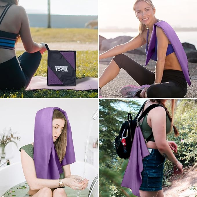 Microfiber Travel Towel, Soft Lightweight Quick Dry Towel, Super Absorbent - Image 6