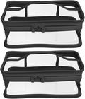 Black Transparent Cosmetic Bag Waterproof Handbag Portable Travel Work Make Up by BallHull