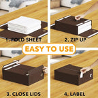 SpaceAid 3 Pack Bed Sheet Organizers and Storage, Foldable Sheet Organizer - Image 3