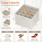 Lifewit Shoe Storage Organizer for Closet, Fits 12-16 Pairs, Large Shoe Box - Image 2