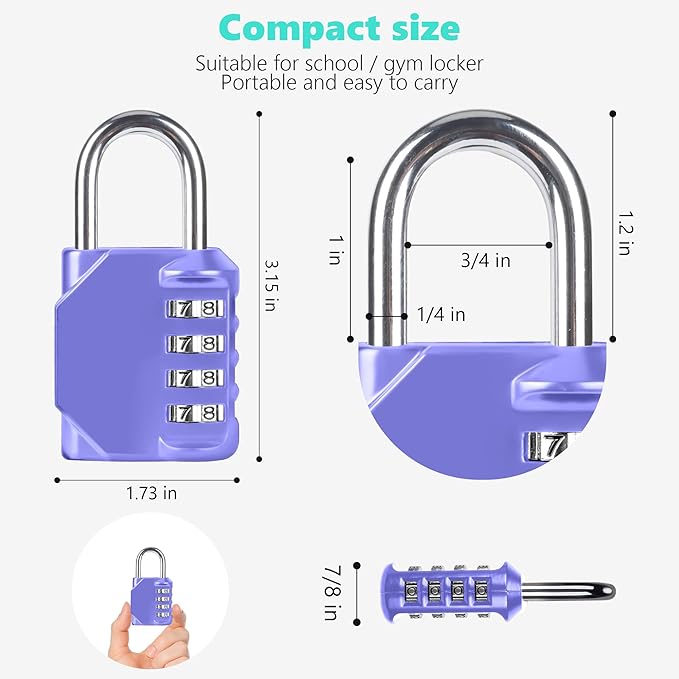 CL11VP Combination Lock, 4 Digit Outdoor Combination Padlock Set Your own - Image 2