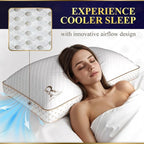 Royal Therapy 2-Pack Queen Memory Foam Pillow, Adjustable Shredded Odor-Free - Image 2
