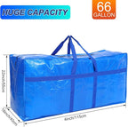4 Pcs 66 Gallon Large Moving Bags - Image 3