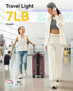 LUGGEX Luggage with Spinner Wheels, Polycarbonate Expandable Hard Shell Suitcase - Image 8