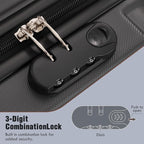 Merax Luggage Sets of 3 Piece Carry on Suitcase Airline Approved, Hardcase - Image 6