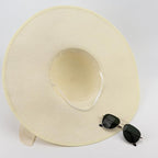 DRESHOW Beach Hats for Women Big Straw Wide Brim Summer Hat Floppy Foldable - Image 6