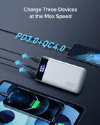 INIU Portable Charger, 22.5W PD3.0 QC4.0 Fast Charging LED Display 20000mAh - Image 3